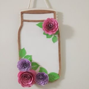 Mason jar wall art